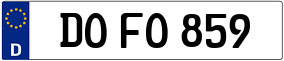 Trailer License Plate